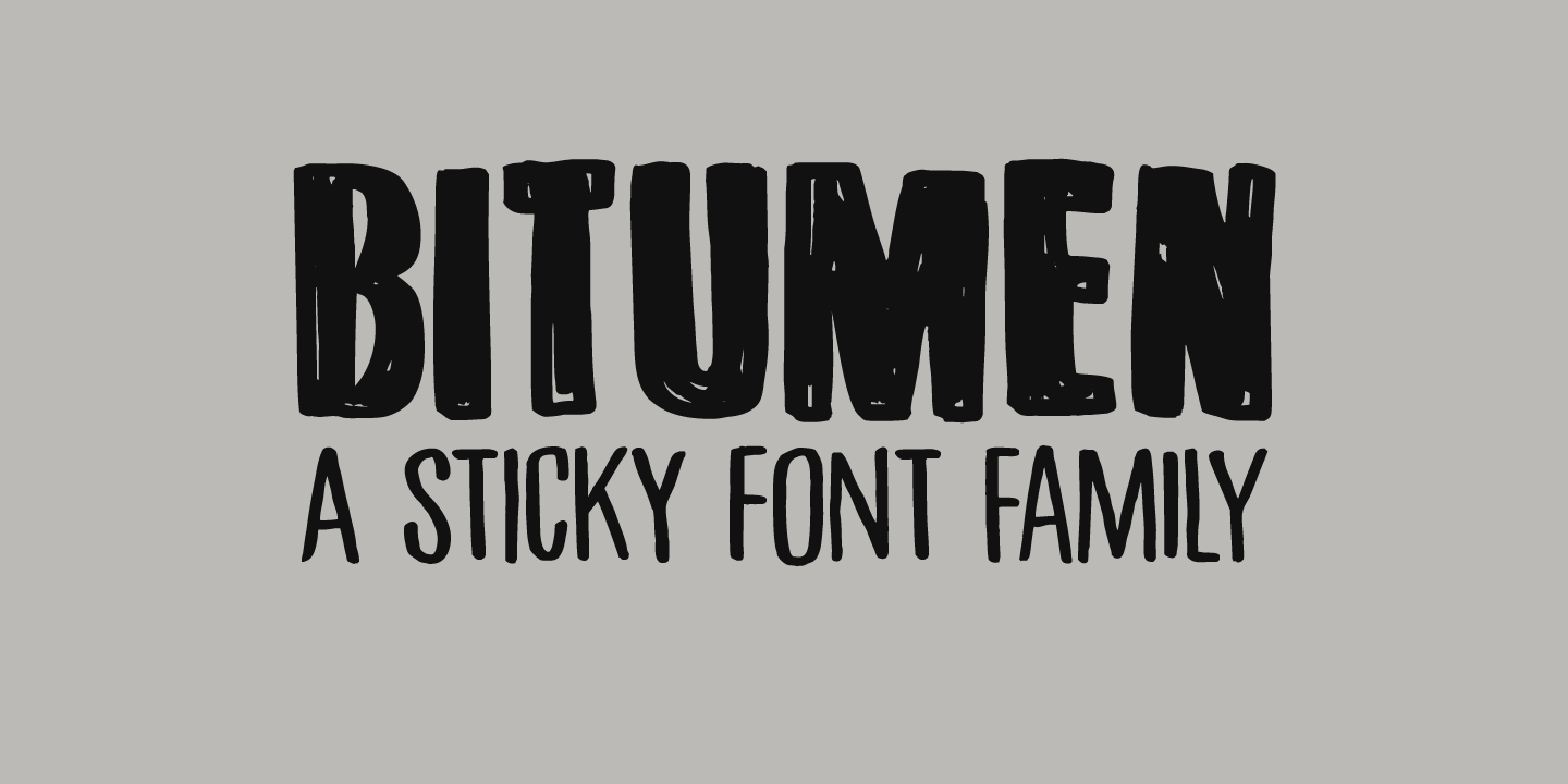 Bitumen Font Poster #1