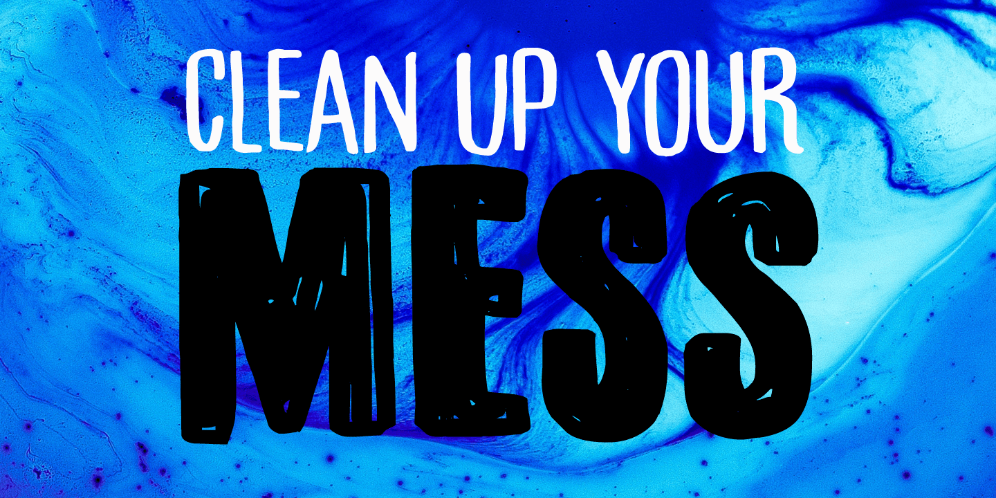 Bitumen Font Poster #1