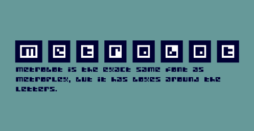 Metrobot Font Poster #1