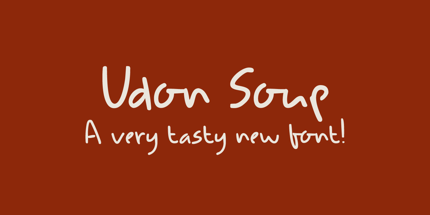 Udon Soup Font Poster #1