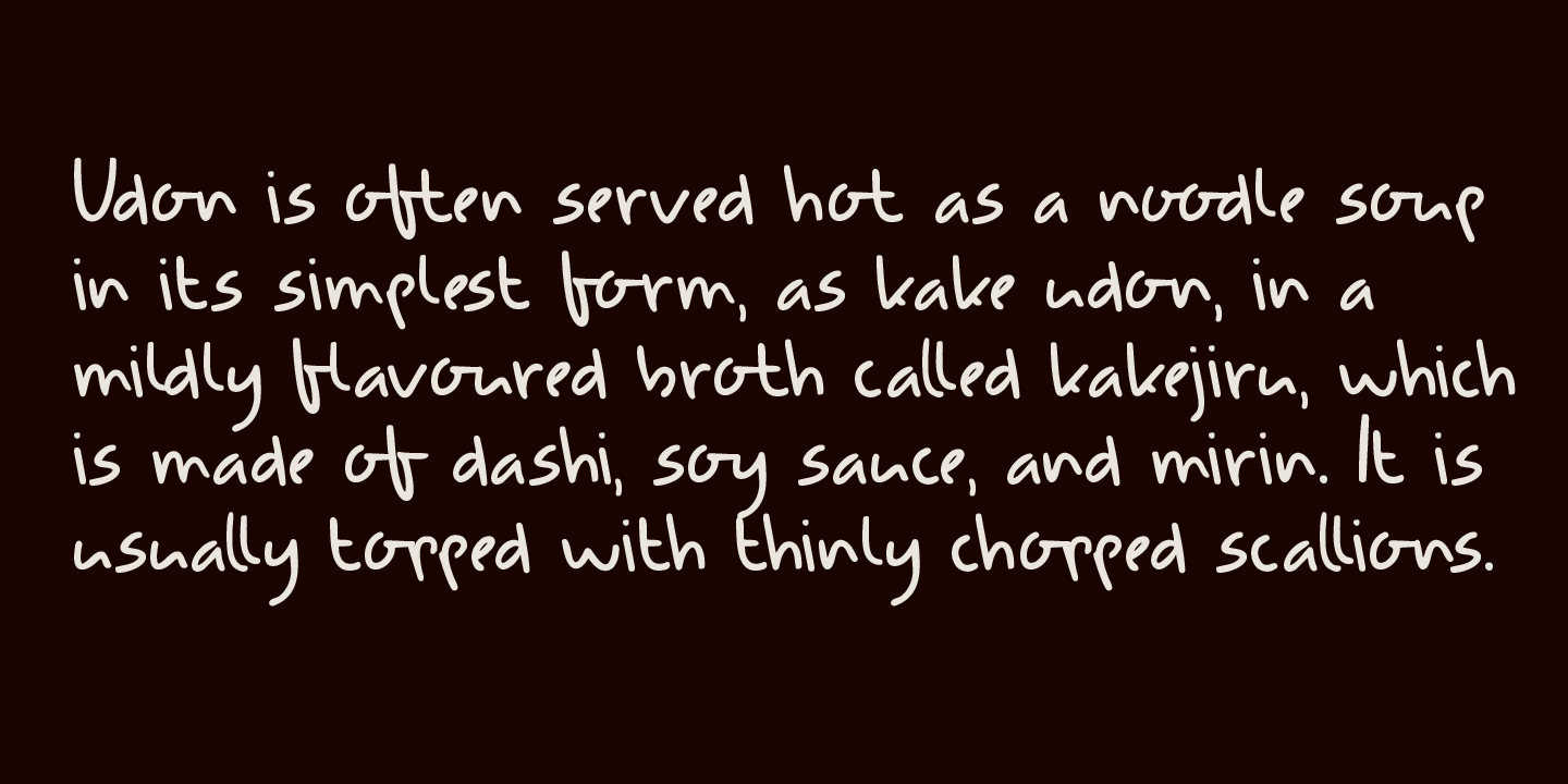 Udon Soup Font Poster #1