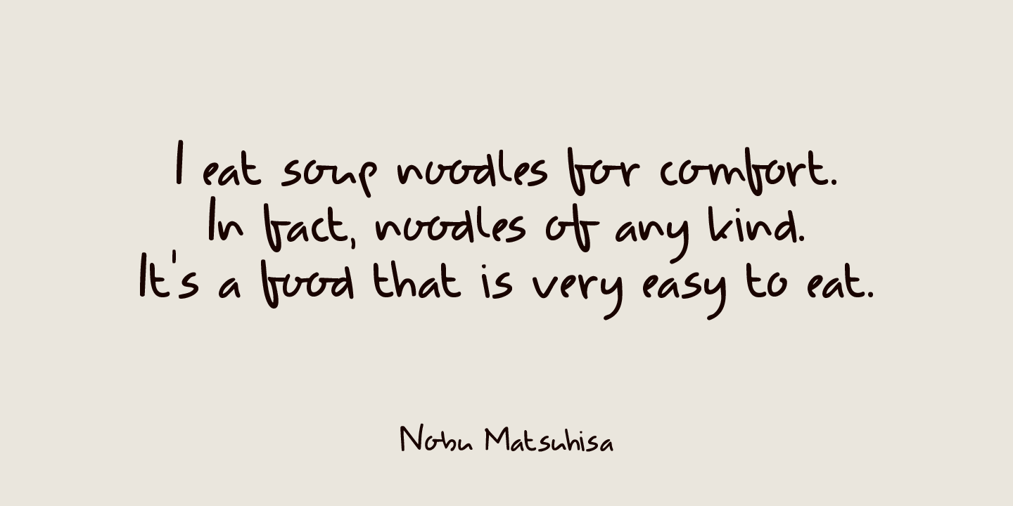 Udon Soup Font Poster #1