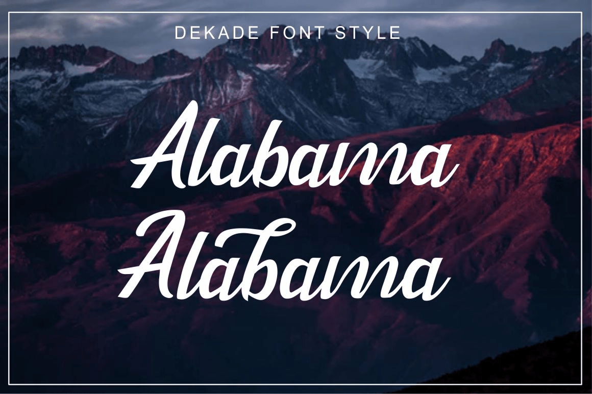Dekade Font Poster #1