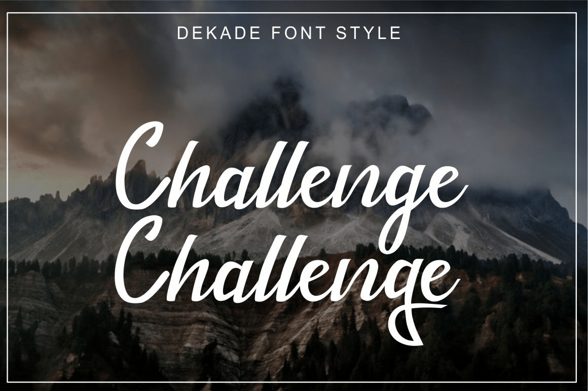 Dekade Font Poster #1