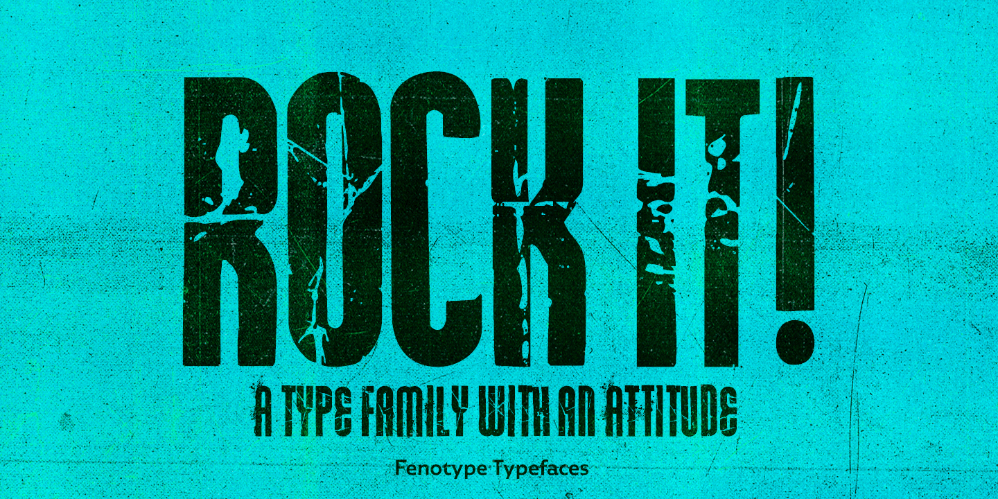 Rock It Font Family Poster