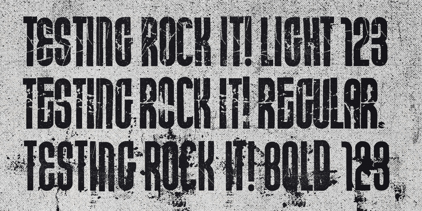 Rock It Font Poster #1