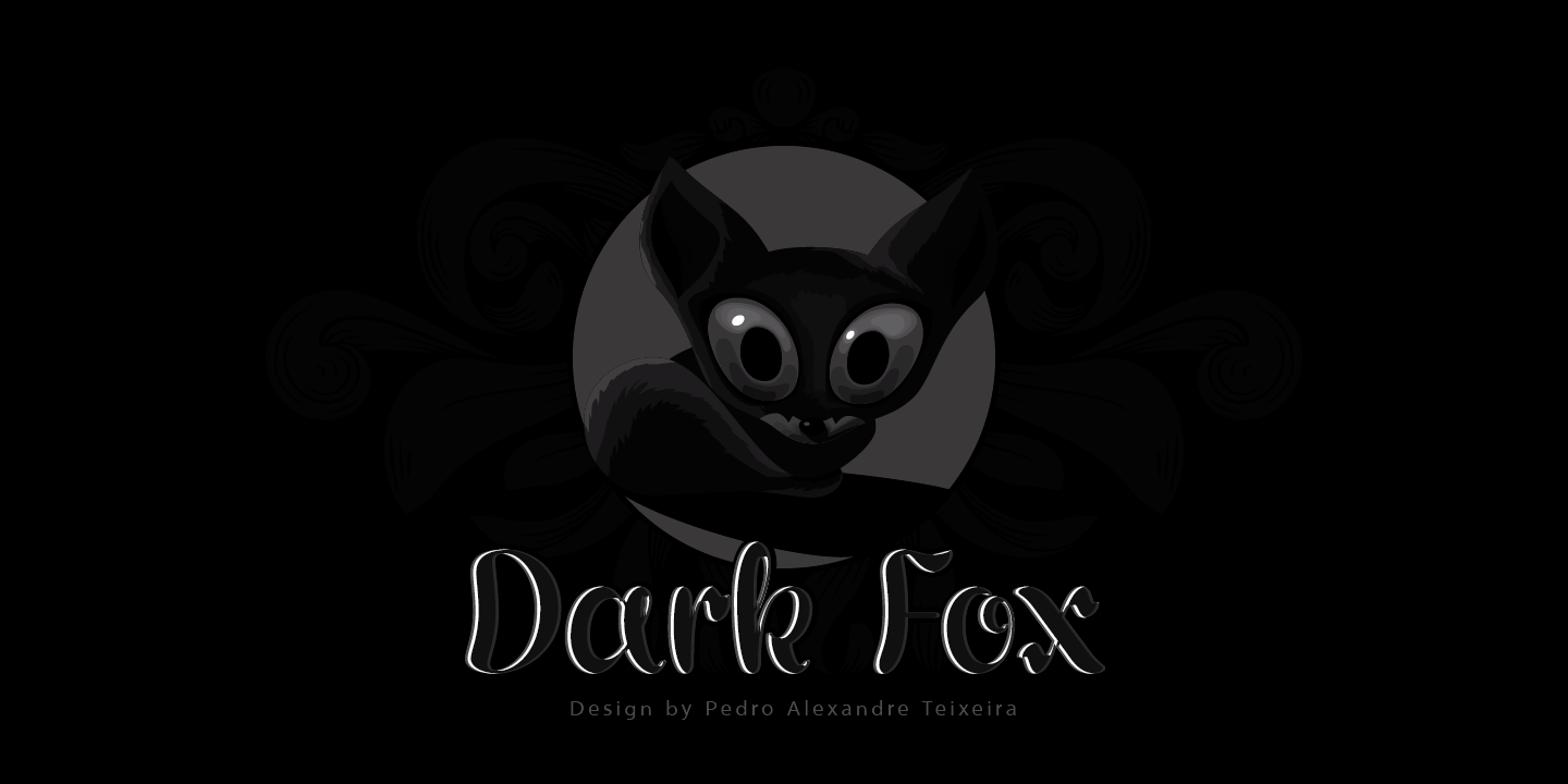 Dark Fox Font Poster #1