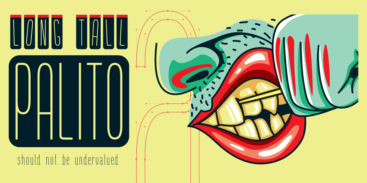 Long Tall Palito Font Poster #1
