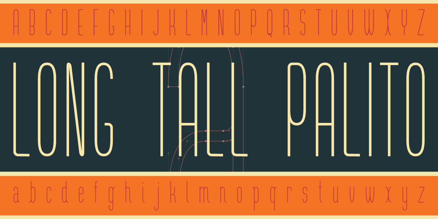 Long Tall Palito Font Poster #1