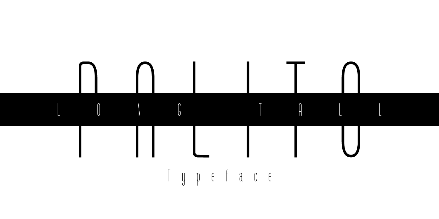 Long Tall Palito Font Poster #1