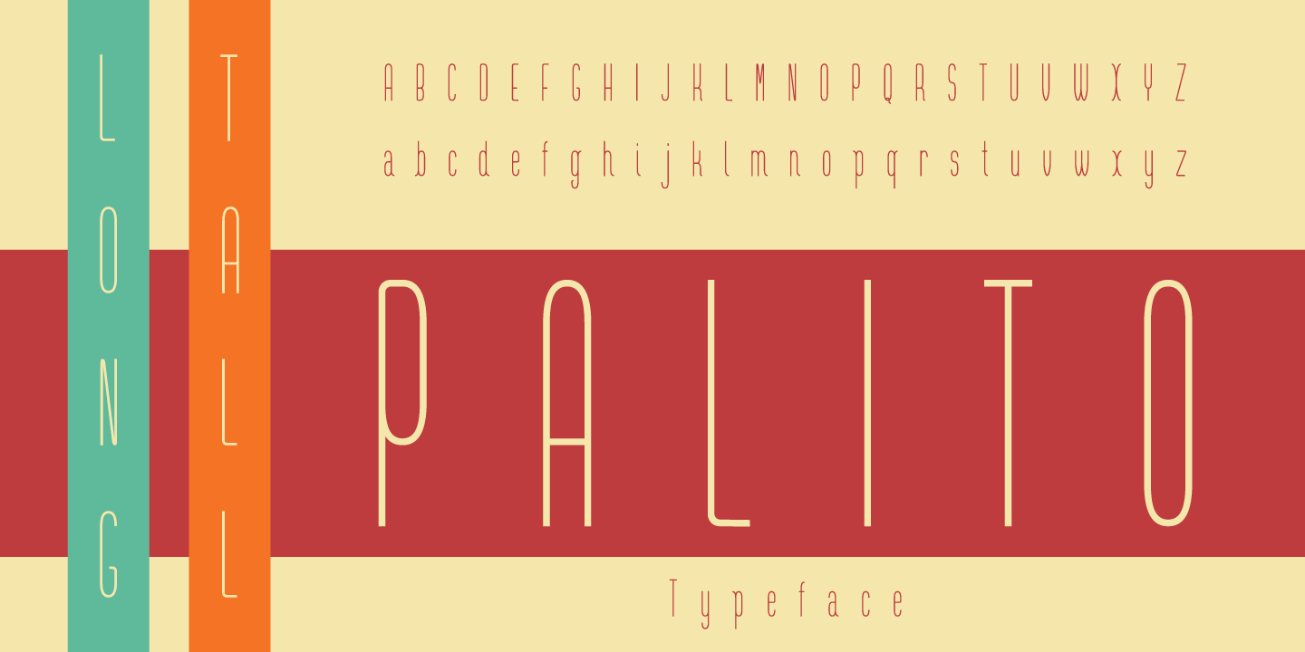 Long Tall Palito Font Poster #1