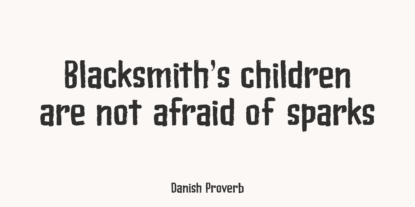 Bladesmith Font Poster #1