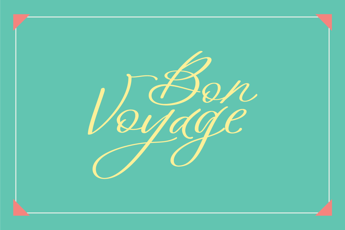 Bon Voyage Font Poster #1