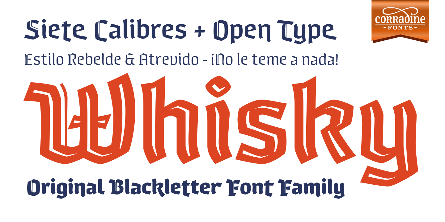 Whisky Font Poster #1