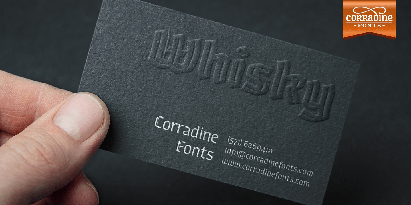Whisky Font Poster #1