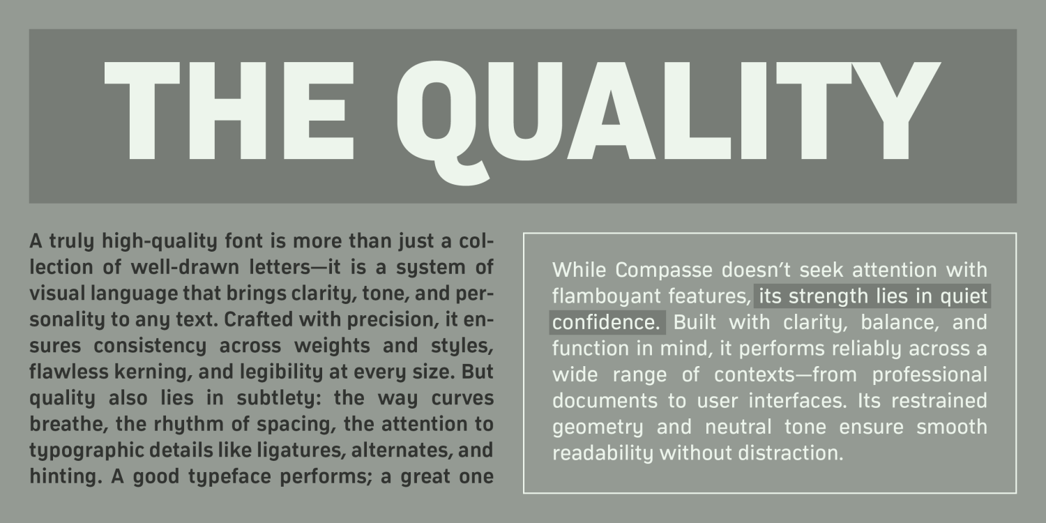 Compasse Font Poster #8