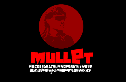 Mullet Font Poster #1