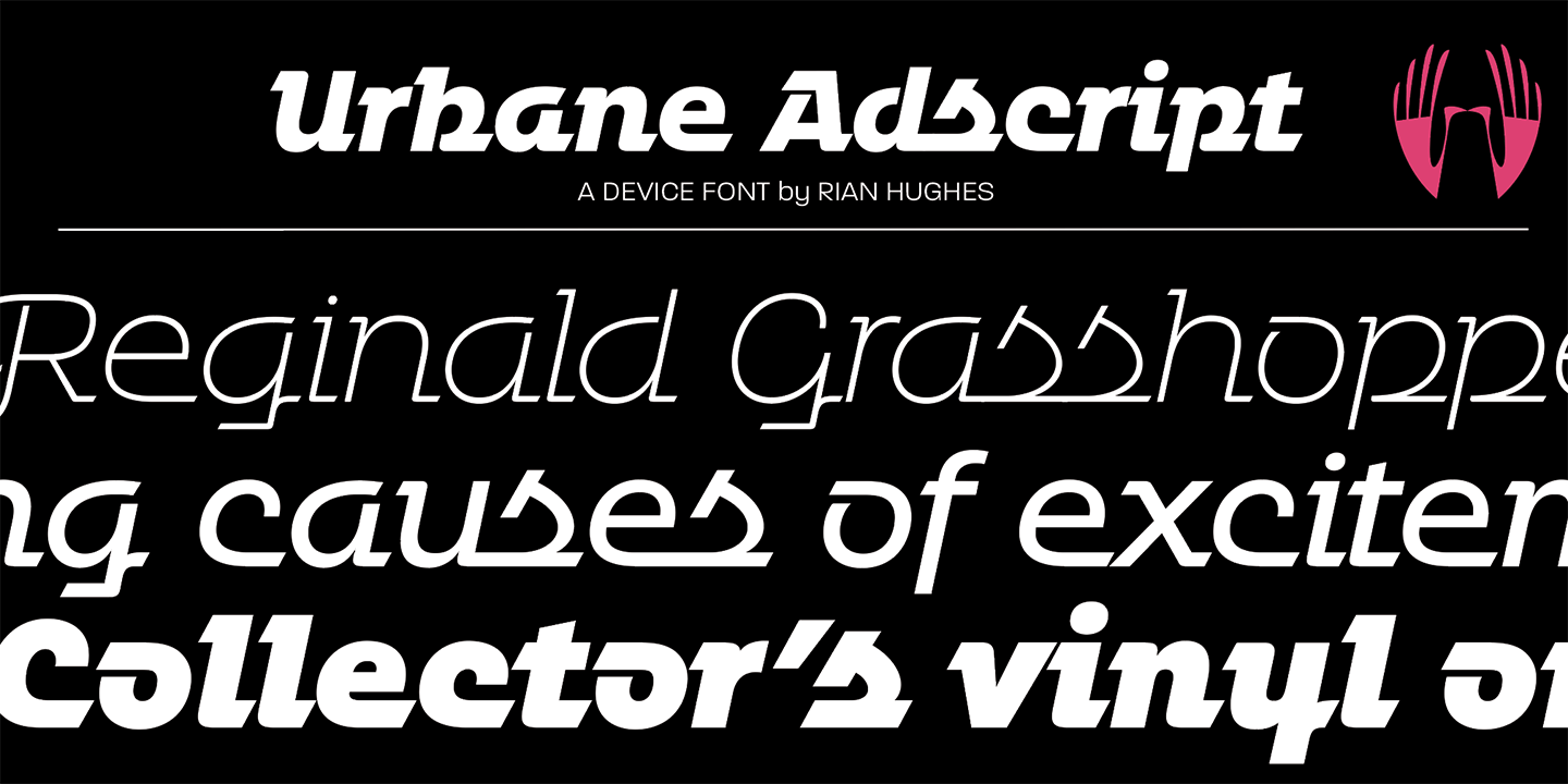 Urbane Adscript Font Poster #1