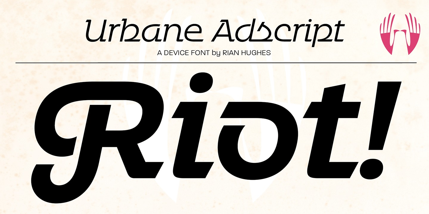 Urbane Adscript Font Poster #1