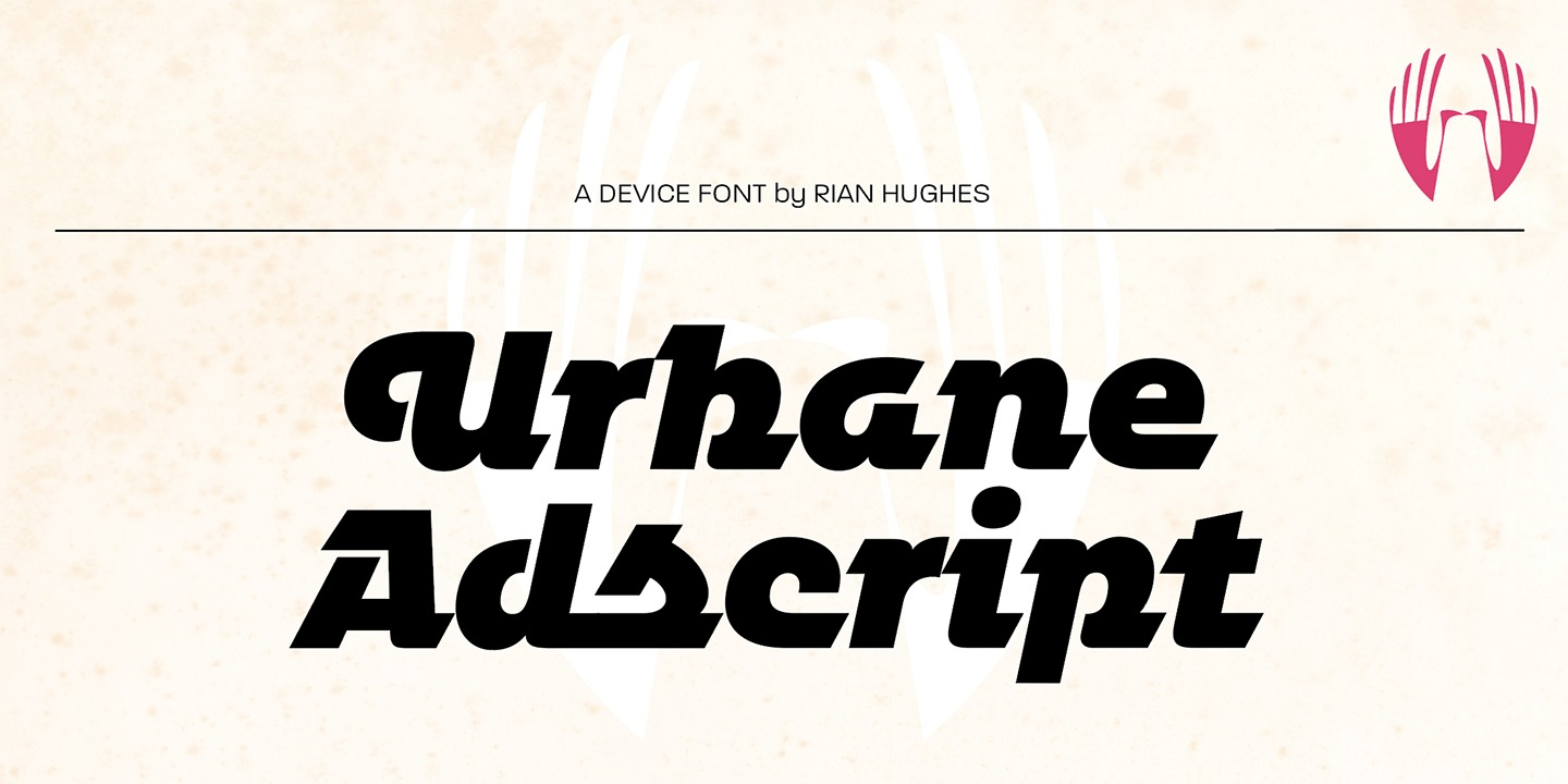 Urbane Adscript Font Poster #1