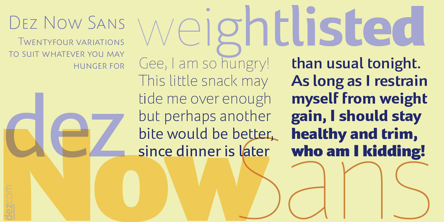 Dez Now Sans Font Poster #1