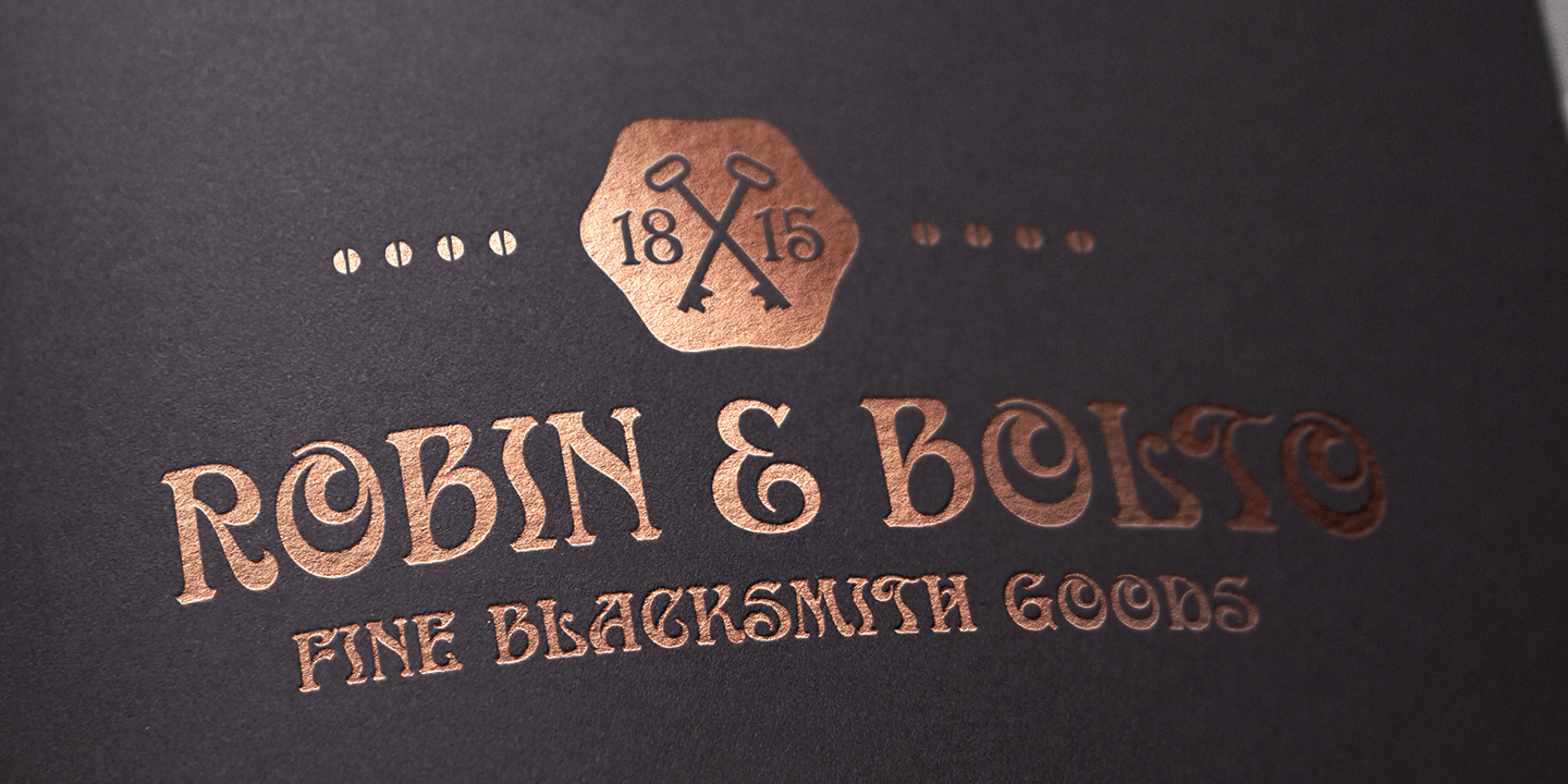 MFC Ambeau Monograms Font Poster #1