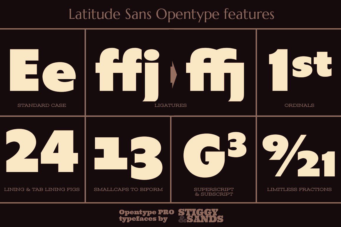 Latitude Sans Font Poster #1