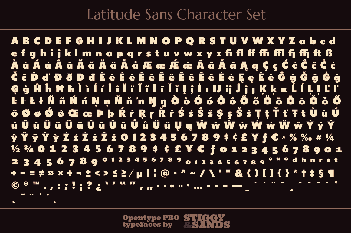 Latitude Sans Font Poster #1