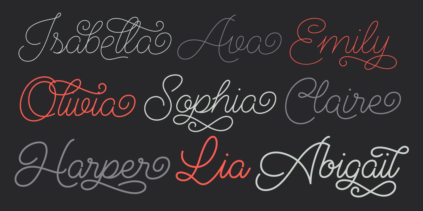 Audrey Font Poster #1