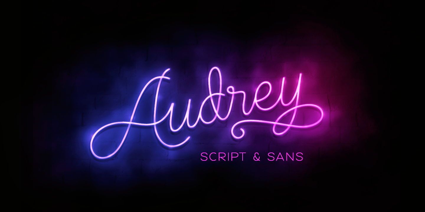 Audrey Font Poster #1
