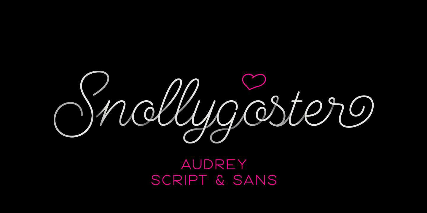Audrey Font Poster #1