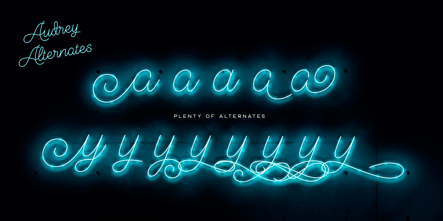 Audrey Font Poster #1