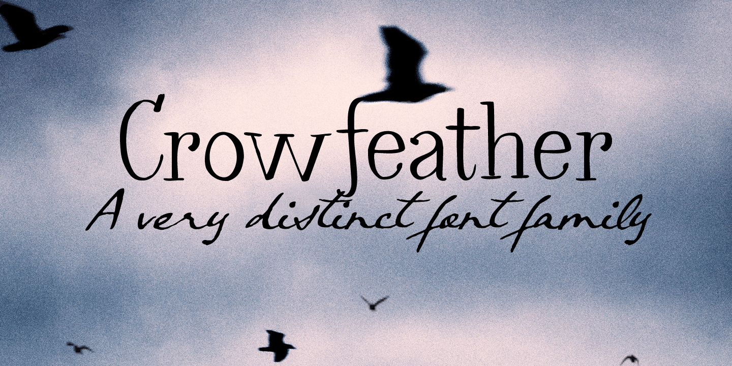 Crowfeather Font Poster #1