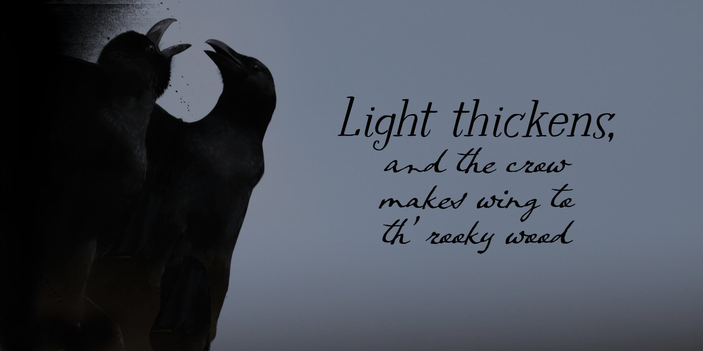 Crowfeather Font Poster #1