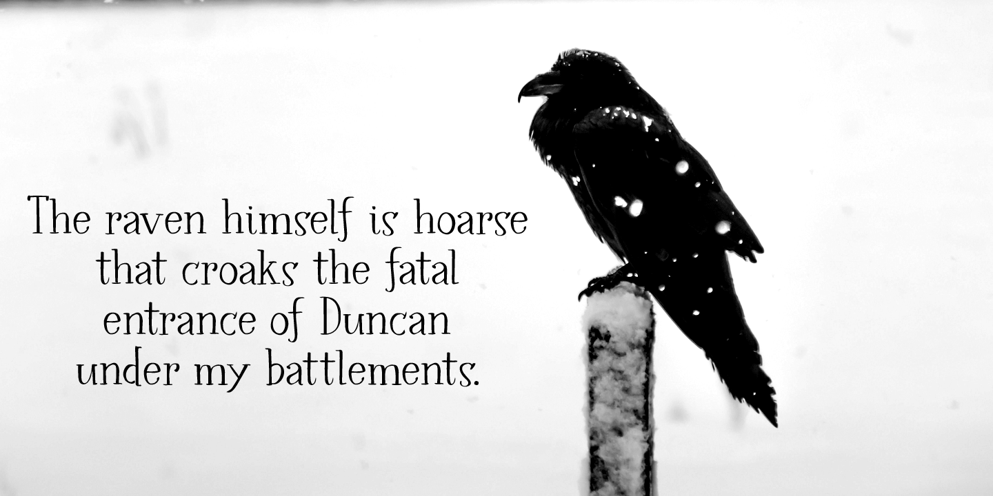 Crowfeather Font Poster #1