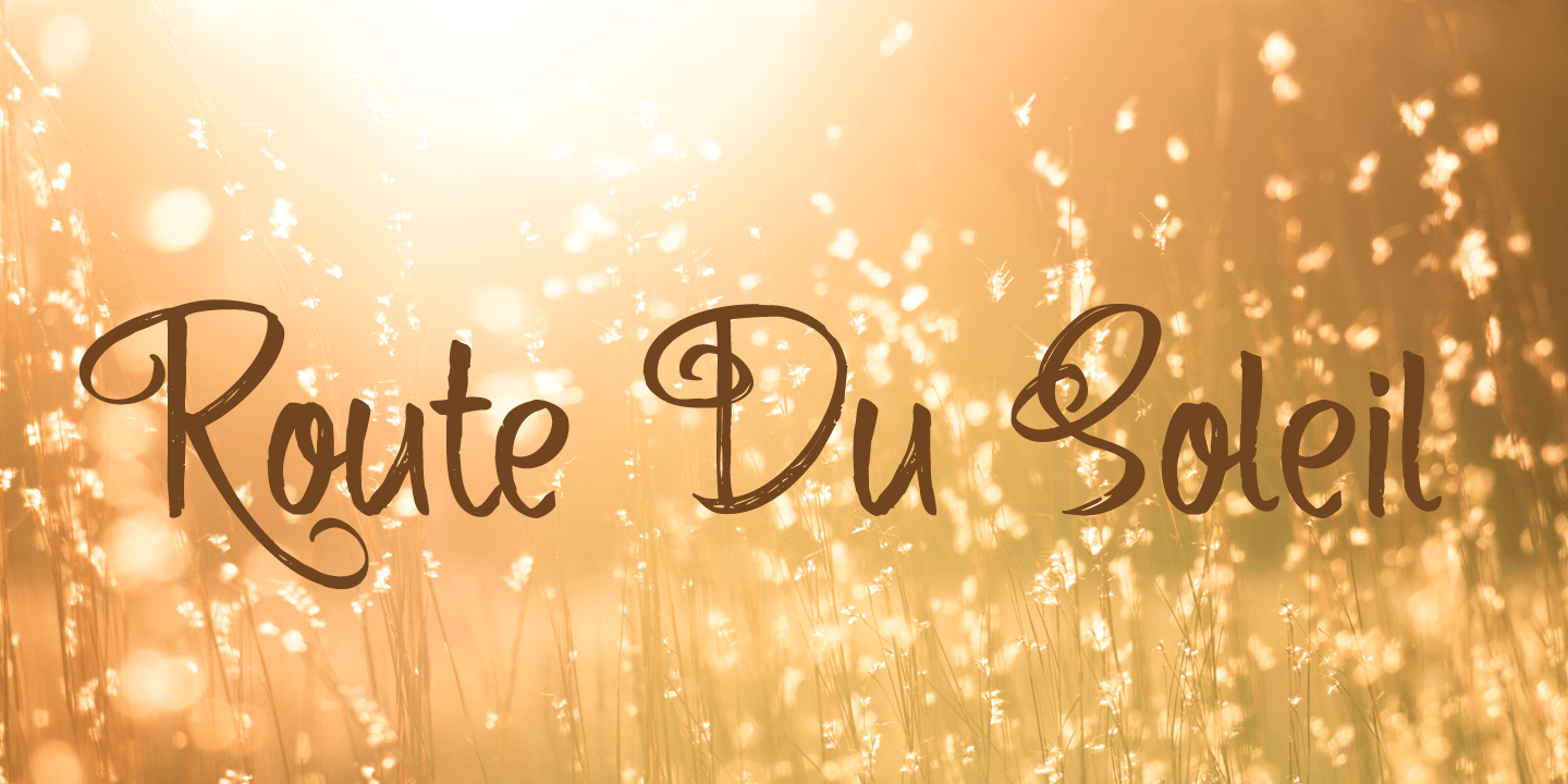 Route Du Soleil Font Poster #1