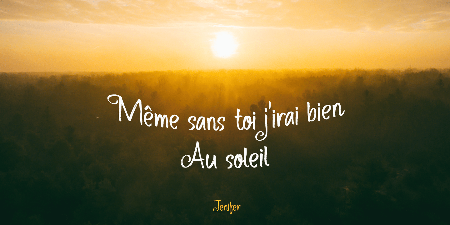 Route Du Soleil Font Poster #1