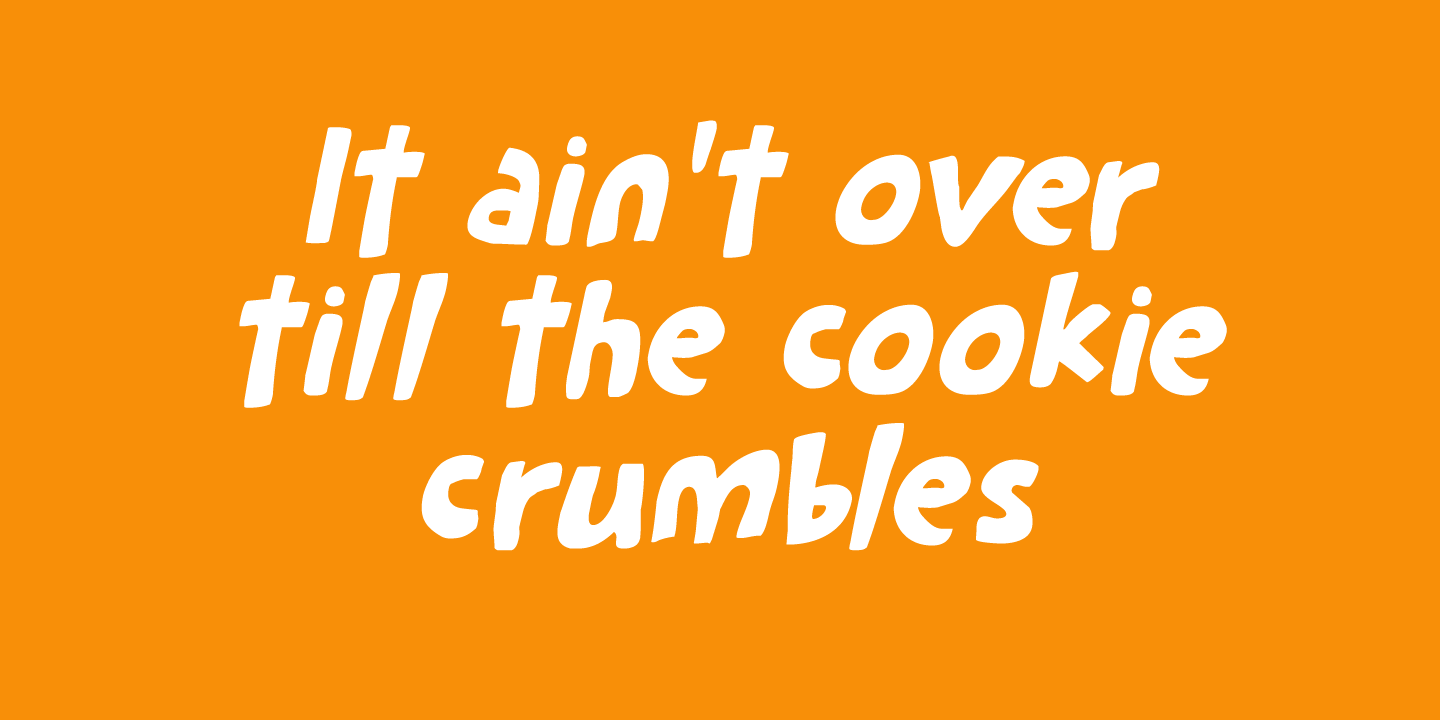 Cookie Crumble Font Poster #1