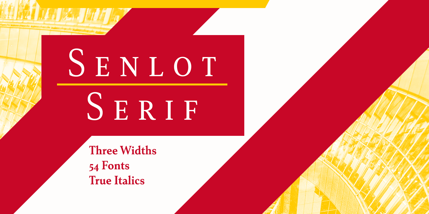 Senlot Serif Font Poster #1