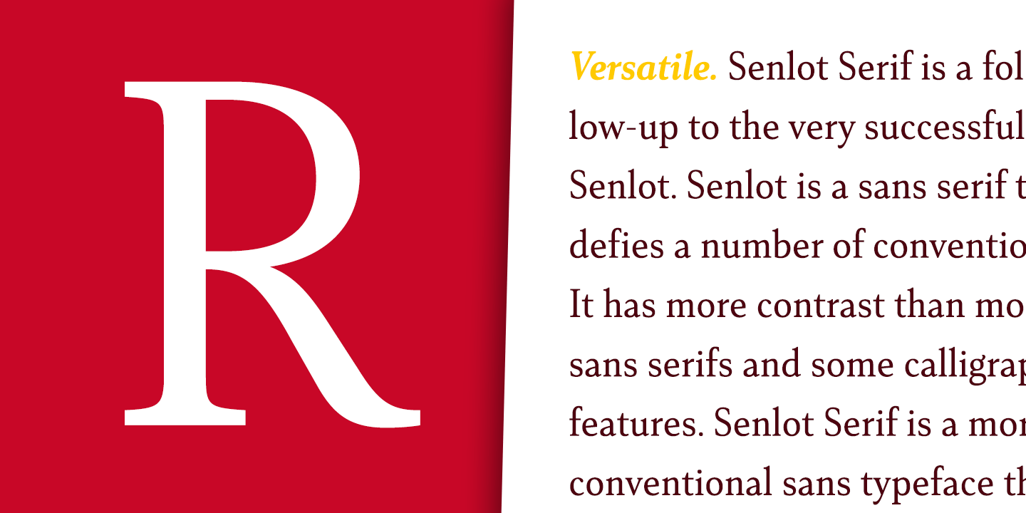Senlot Serif Font Poster #1