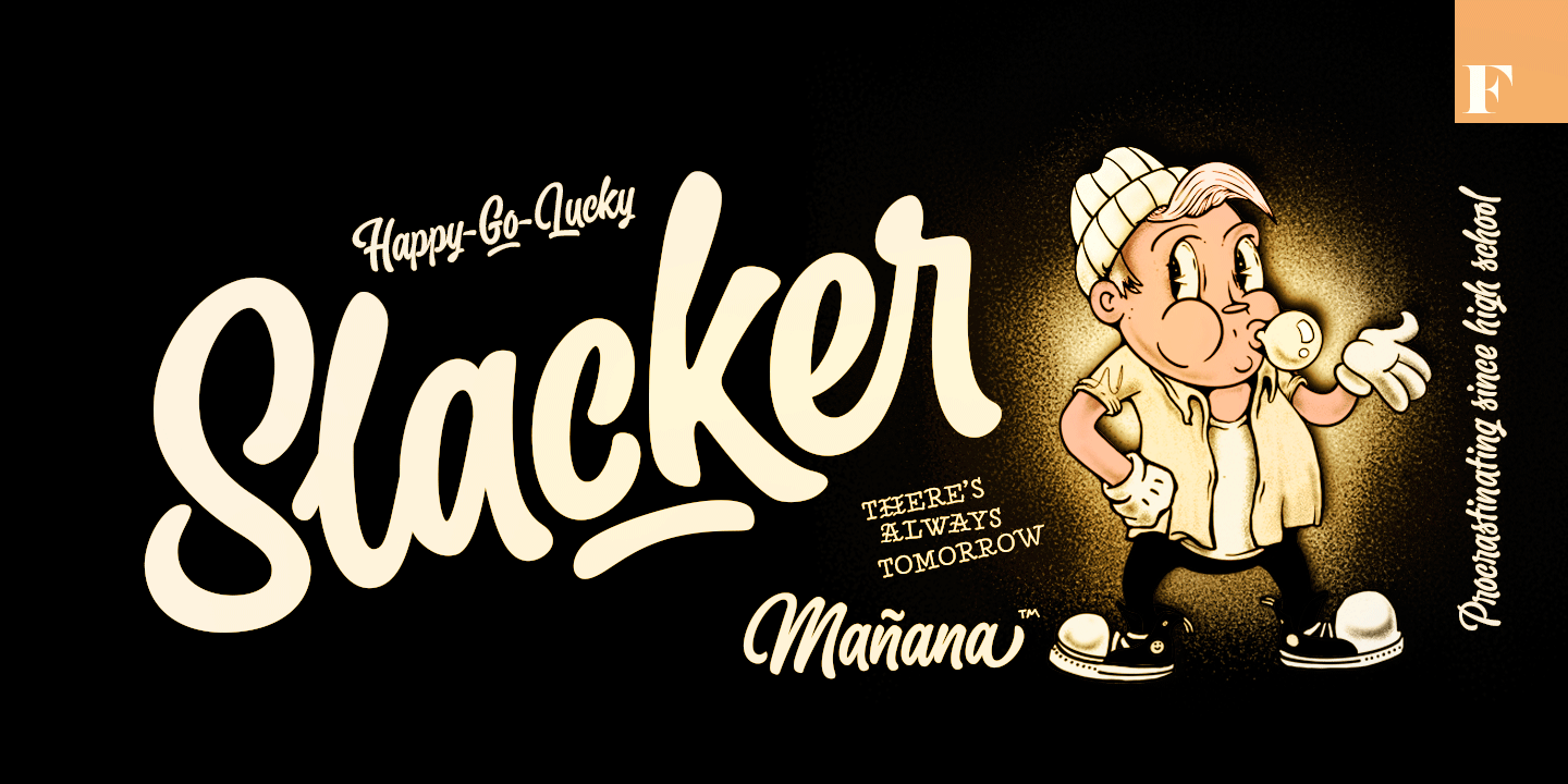 Slacker Font Family Poster