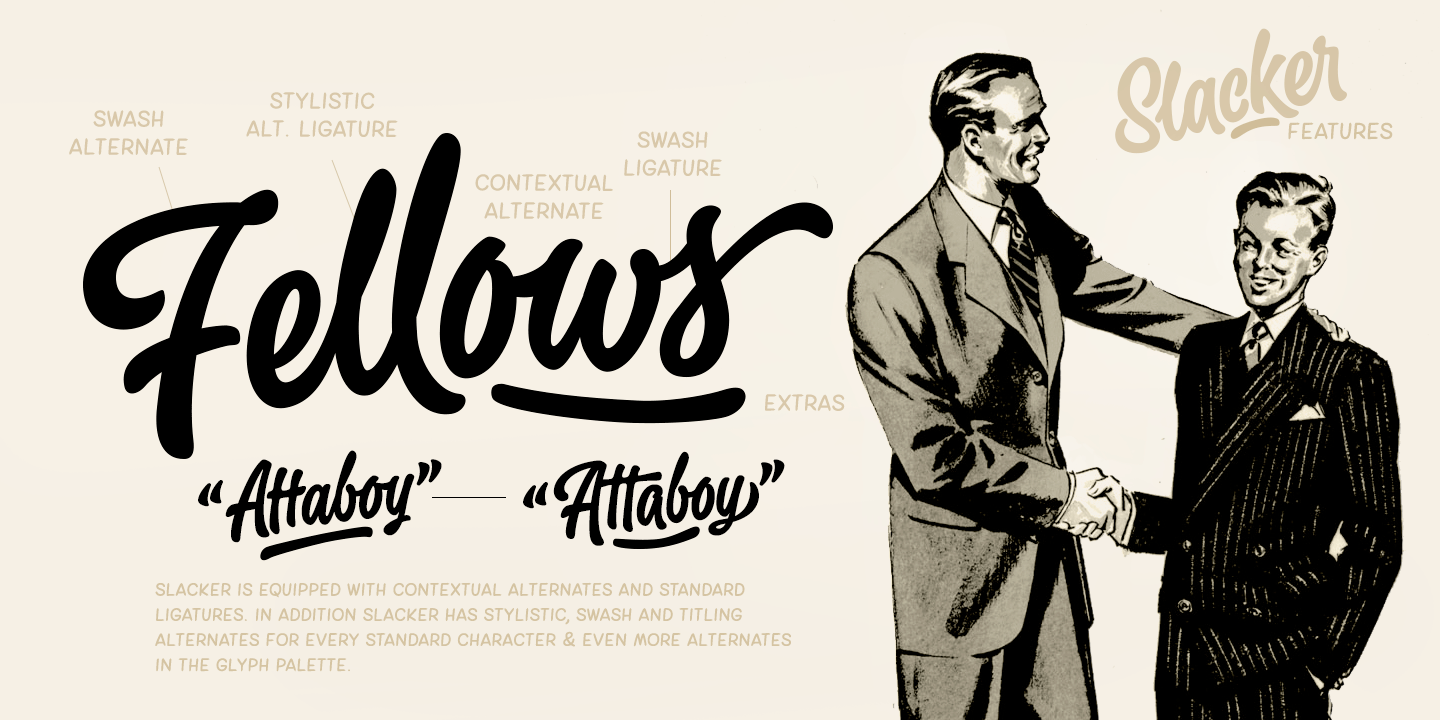 Slacker Font Poster #1