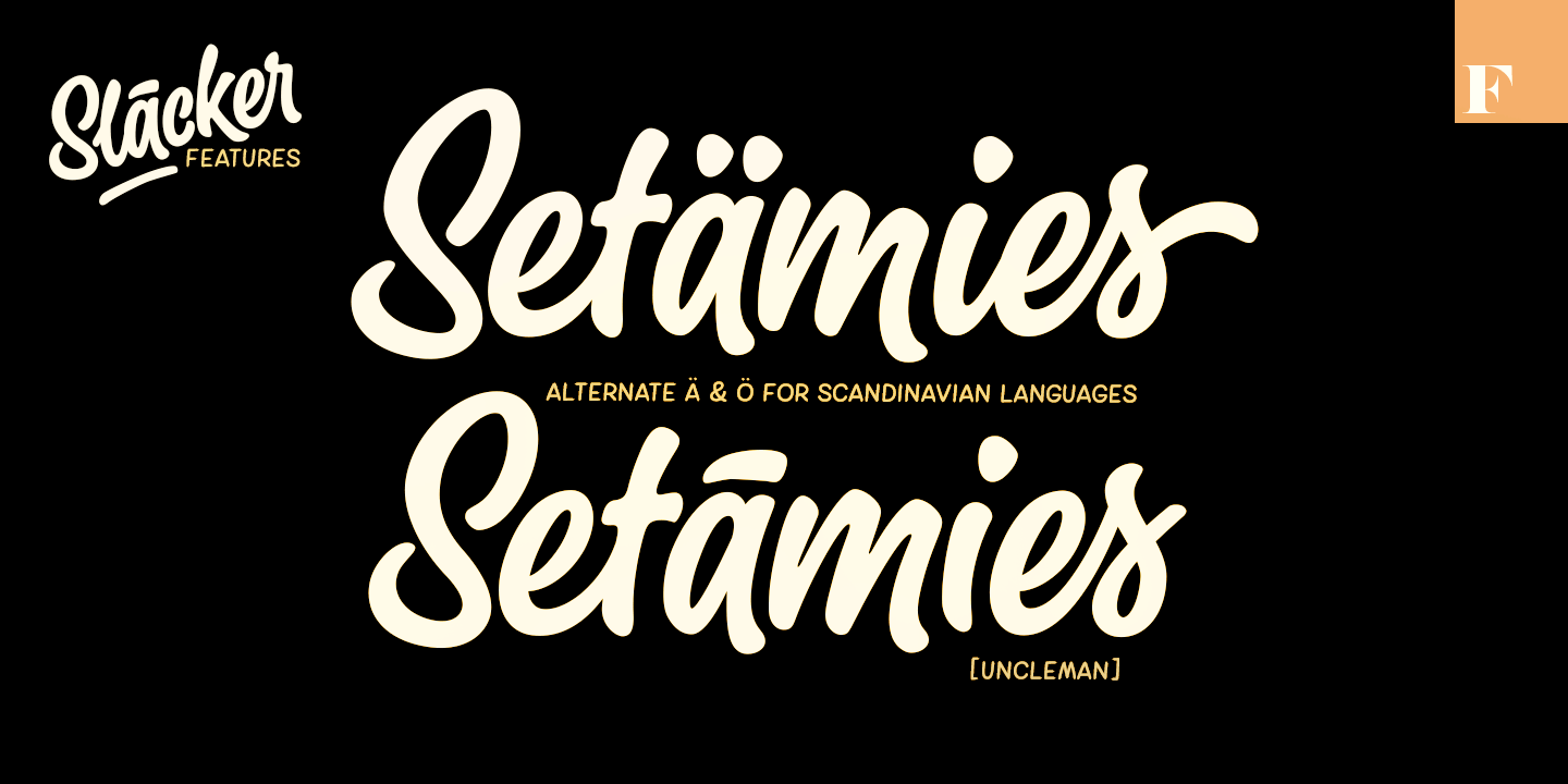Slacker Font Poster #1