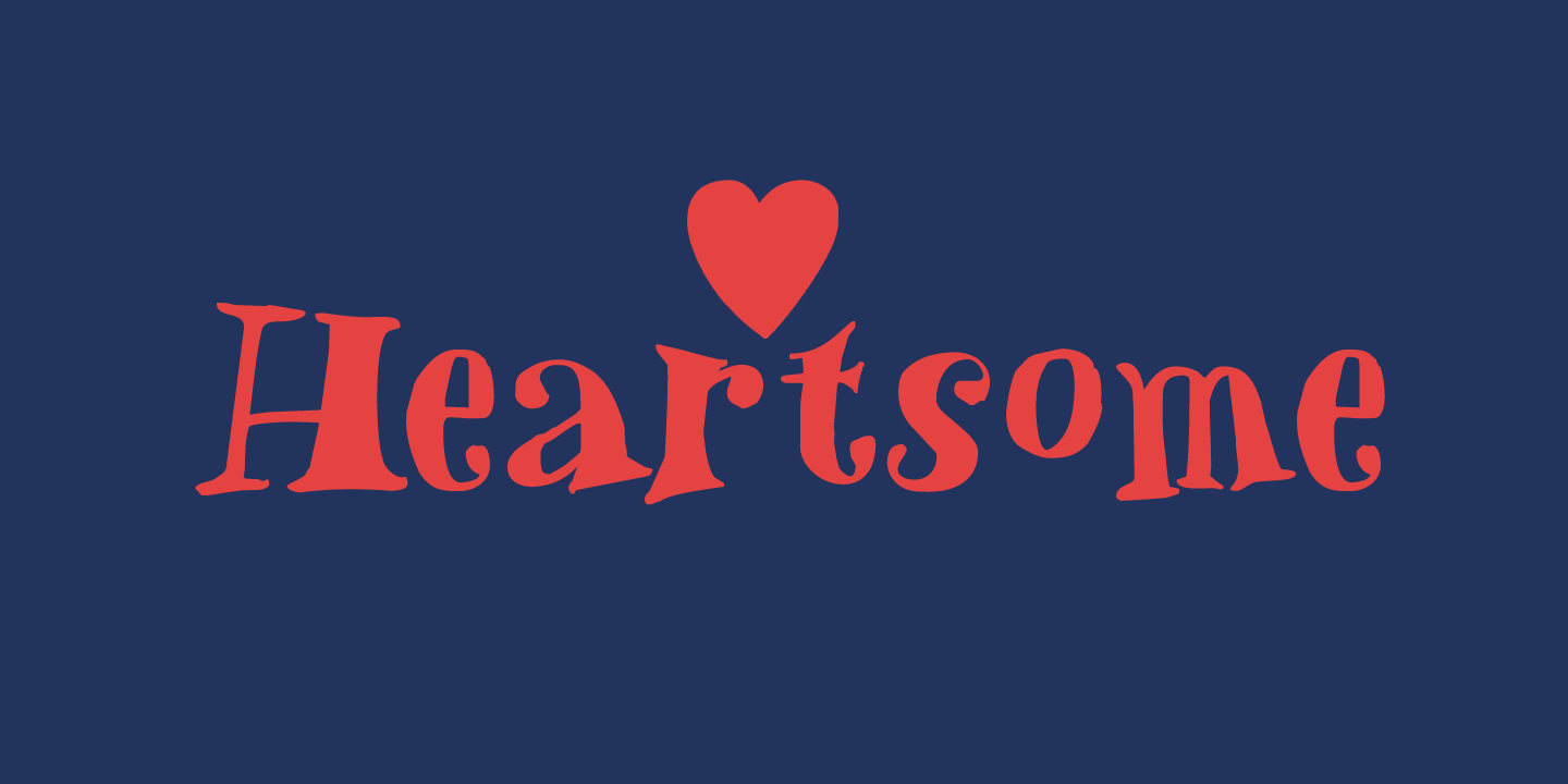 Heartsome Font Poster #1