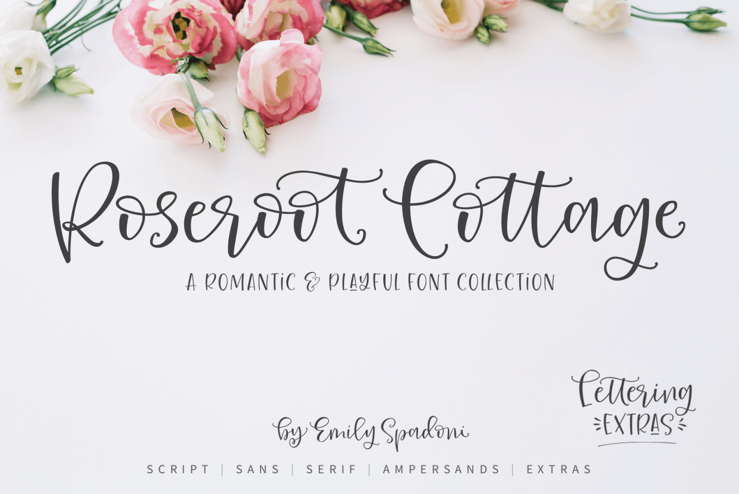 Roseroot Cottage Font Collection Font Poster #1