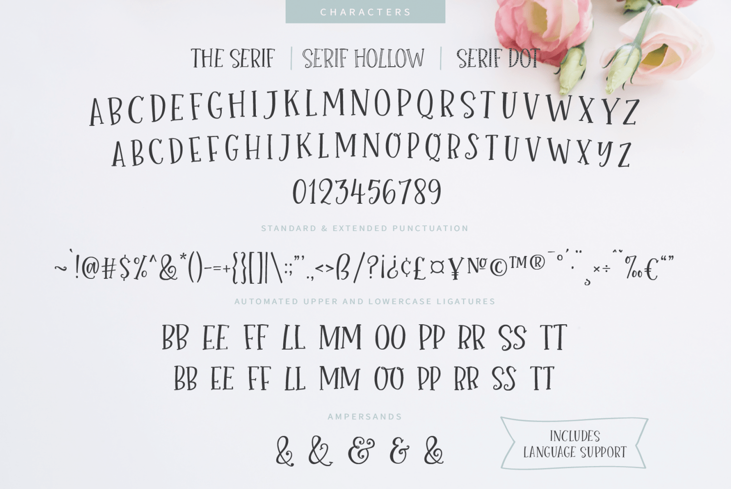 Roseroot Cottage Font Collection Font Poster #1