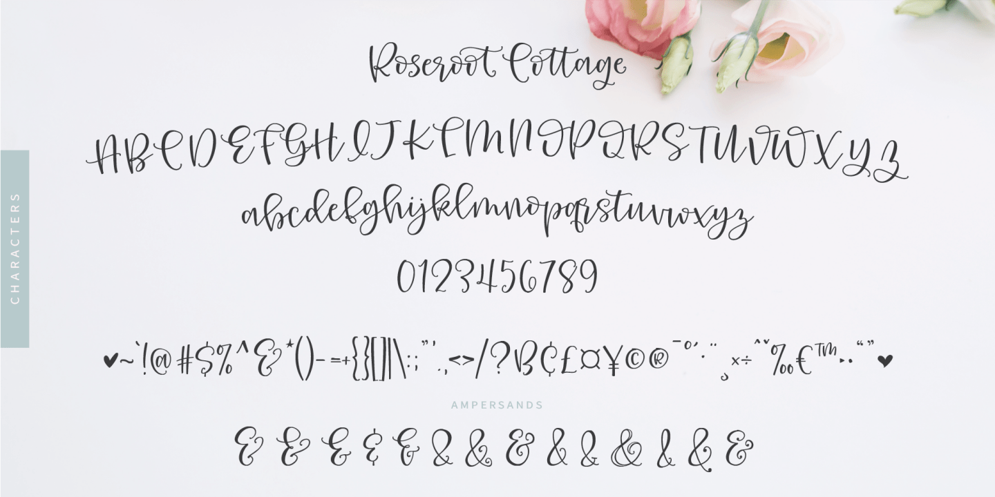 Roseroot Cottage Font Collection Font Poster #12