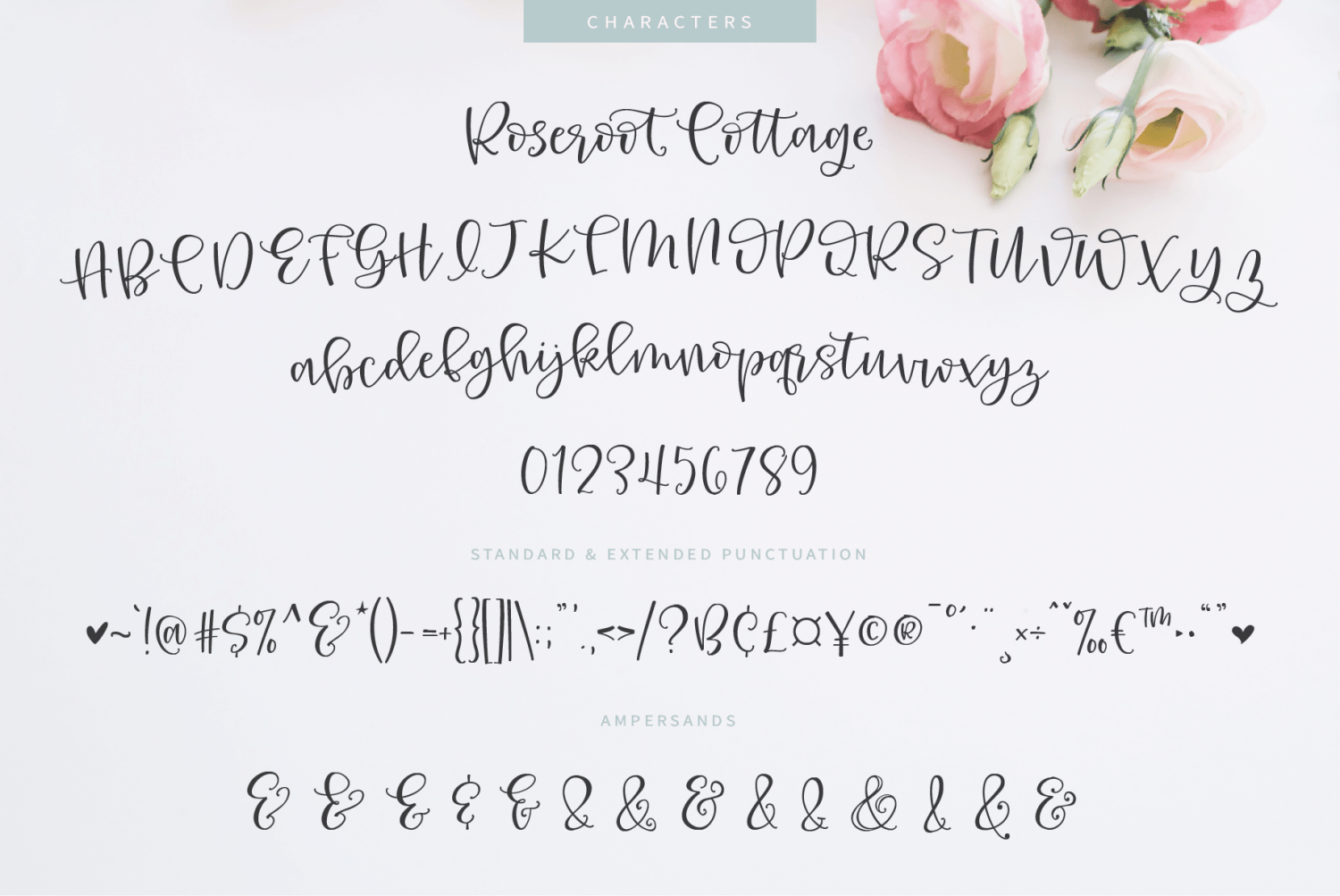Roseroot Cottage Font Collection Font Poster #1