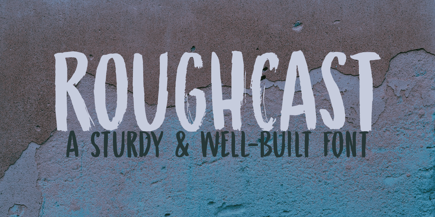 Roughcast Font Poster #1