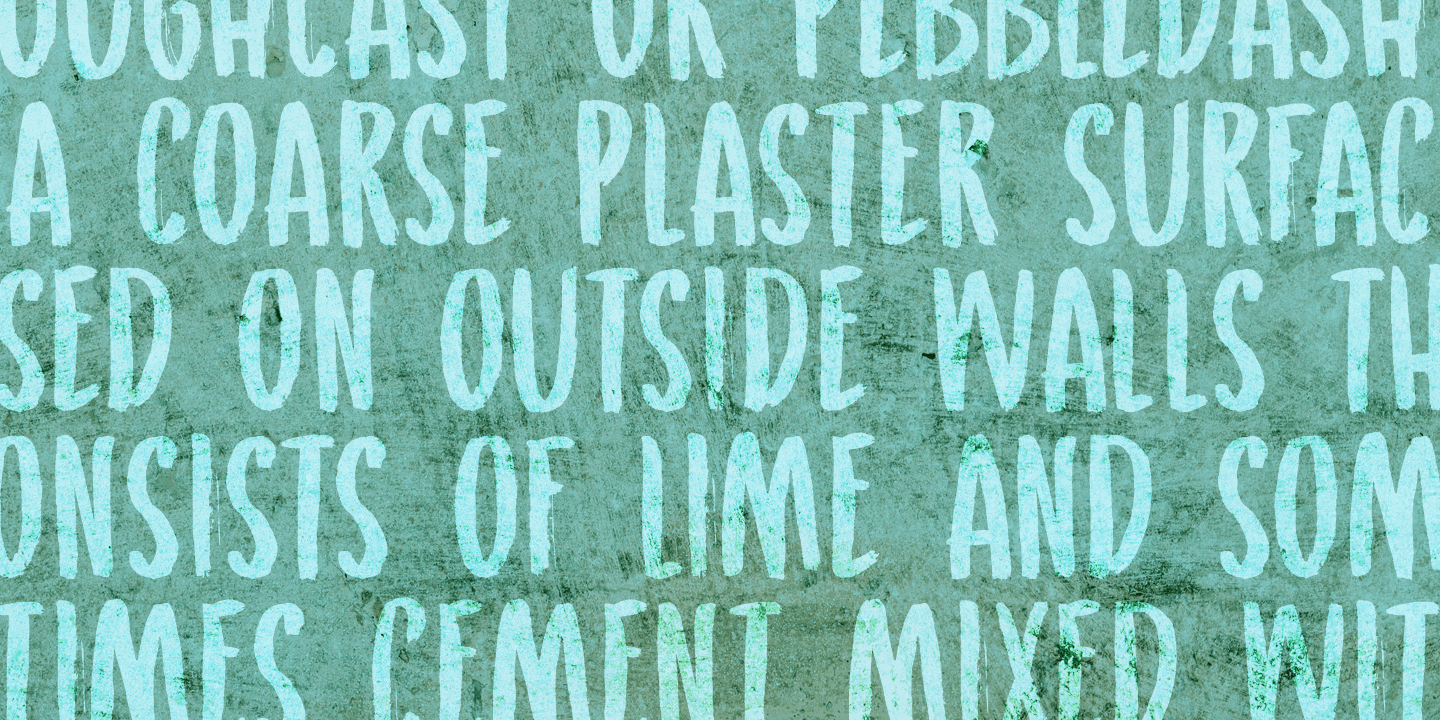 Roughcast Font Poster #1